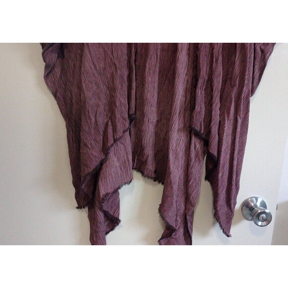 Women's Torrid Light Weight Woven Rauna Rose Taupe Kimono, One Size (Plus) - Picture 6 of 12